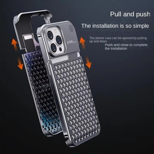 เคสโทรศัพท์มุมโลหะไร้ขอบสุดหรูรุ่นใหม่สำหรับ iPhone 17 16 Pro Max, เคสโทรศัพท์แม่เหล็กอะลูมิเนียมสำหรับ iPhone 17 - Product Image 2
