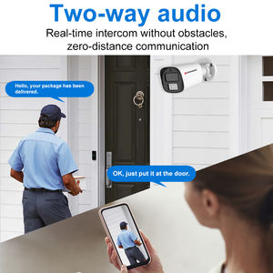 HFwvision HDナイトビジョンスマートホーム4K防犯カメラPOE AIアラーム双方向オーディオVMYCAM車両モーション検出CCTVカメラ - Product Image 3