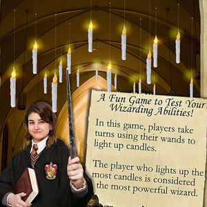 Velas flotantes con varita Decoraciones navideñas Velas colgantes mágicas <span class=keywords><strong>LED</strong></span> sin llama con varita Regalo de Navidad remoto velas de Halloween - Product Image 2