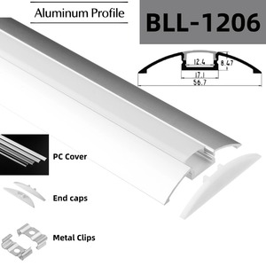 Perfil en T de Aleación de Plata para Tira LED de Decoración Comercial BLL-1206 con Servicios de Corte y Soldadura Personalizados - Product Image 2