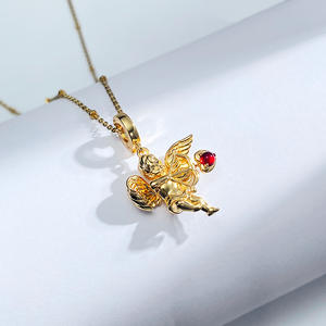 قلادة من الفضة S925 مخصصة ، تمثال ستريو متطور ، سهم كيوبيد الملاك الأوروبي ، موضة شوكر عبر الحدود الأمريكية - Product Image 3