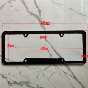 Support de plaque d'immatriculation Équateur, cadre de plaque d'immatriculation en acier inoxydable, cadre de plaque d'immatriculation personnalisé, logo, accessoire pour moto - Product Image 5
