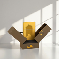 Emballage de boîte de parfum cosmétique en carton de luxe avec impression personnalisée, flacon de parfum en verre vide de 50 ml avec boîte, emballage magnétique