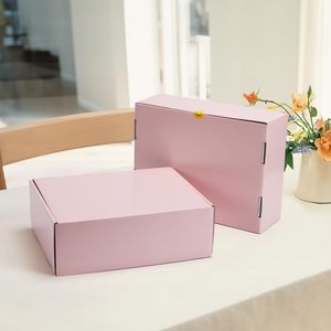 カスタムピンクカラー化粧品段ボール製メーラー包装、美容製品郵送用郵便発送箱（ロゴデザイン付き） - Product Image 6