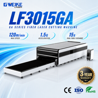 Machine de découpe laser à fibre CNC 3 axes haute précision GWEIKE LF3015GA 2000W, refroidissement par eau, prise en charge PLT, pour métaux complexes