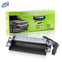 Nueva Luz Estroboscópica de Advertencia HJ de 8 LED y 12V para Coche y Camión, Luces Intermitentes de Emergencia para el Tablero, Luces Intermitentes de Circulación Diurna