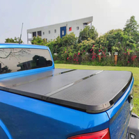Ickup-cama de camión de aluminio/fibra de vidrio, cubierta de triple pliegue tonneau para Chevrolet S10 2016-2018