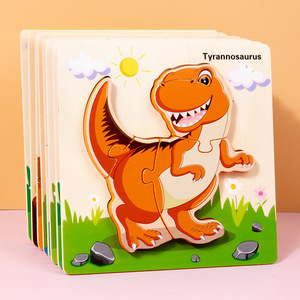 Rompecabezas Educativo <span class=keywords><strong>de</strong></span> Animales <span class=keywords><strong>de</strong></span> Dibujos Animados en Oferta, <span class=keywords><strong>para</strong></span> Bebés <span class=keywords><strong>de</strong></span> 2 a 4 Años, Piezas Grandes <span class=keywords><strong>para</strong></span> Agarrar con la <span class=keywords><strong>Mano</strong></span>, <span class=keywords><strong>Madera</strong></span> Certificada EN71 - Product Image 1