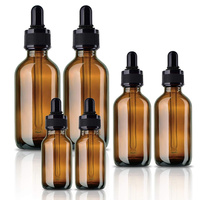 Flacons compte-gouttes en verre ambré de qualité supérieure 10ml 20ml 30ml pour huiles essentielles et cosmétiques de luxe avec emballage en boîte cadeau