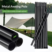 Tige de support pour auvent extérieur, accessoire de tente coupe-vent en tube de fer, support léger de 50 cm pour pique-nique, camping, pêche