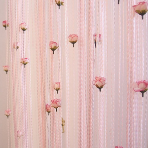 <span class=keywords><strong>Rideau</strong></span> décoratif <span class=keywords><strong>à</strong></span> <span class=keywords><strong>franges</strong></span> pour porte avec panneau mural floral, séparateur de pièce, écran <span class=keywords><strong>à</strong></span> pompons, décorations pour la maison - Product Image 2