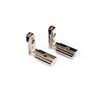 Connecteur d'angle en profilé aluminium non traité pour connexion interne à angle droit - Product Image 5