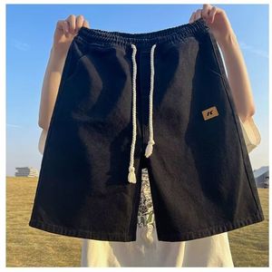 Pantaloncini in Denim Vintage con lavaggio leggero <span class=keywords><strong>per</strong></span> uomo taglie forti larghi dritti <span class=keywords><strong>per</strong></span> l'estate Y2K pantaloni scuri <span class=keywords><strong>Hip</strong></span> <span class=keywords><strong>Hop</strong></span> <span class=keywords><strong>abbigliamento</strong></span> Casual all'ingrosso - Product Image 6