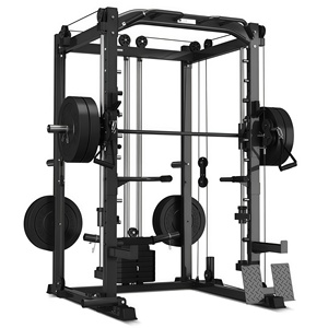 Vente directe usine : Smith Machine Power Cage Power Rack avec Smith & Cable Machine en Fer et Métal - Product Image 4