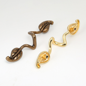 Creative Vintage Drawer Pulls Zinc Alloy Leaf-Shaped Cabinet Wardrobe <strong>Door</strong> Handles <strong>Knobs</strong> - Product Image 5