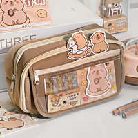 Étuis à crayons en vrac chine étui à crayons multifonctionnel pour filles livraison gratuite sacs à crayons clairs Capybara pour enfants et filles