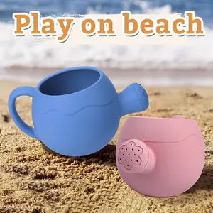 TYRY.HU Silikon Strand topf Babys pielzeug Outdoor Tragbare Sand Gießkanne BPA Free Gießkanne Summer Beach Toys