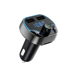 Agetunr t24 adaptador de mp3 para carro, adaptador de mp3 sem fio, mãos livres, transmissor fm, bluetooth, suporte para micro sd card/u disk