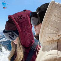 Felpa con Cappuccio Personalizzata di Alta Qualità, Oversize, Bianca, con Stampa in Rilievo, per Uomo, Invernale