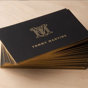 Cartes de visite en carton de luxe avec dorure à chaud et impression typographique, logo personnalisé pour petites entreprises, mariages, remises de diplômes, funérailles - Product Image 6