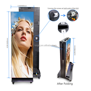 หน้าจอ LED แบบพกพาปรับแต่งได้ระดับมืออาชีพ จอแสดงผล LED สำหรับโปสเตอร์ในอาคาร P2 สำหรับการโฆษณา - Product Image 3