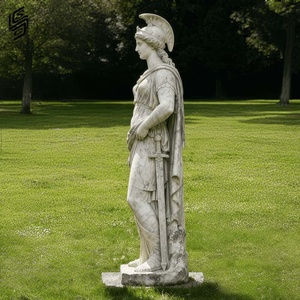<span class=keywords><strong>Escultura</strong></span> de la <span class=keywords><strong>Diosa</strong></span> <span class=keywords><strong>Atenea</strong></span> de Estilo Europeo, Hecha a Medida, de Tamaño Real, en Mármol Blanco, para Decoración de Jardín o Villa - Product Image 4