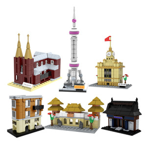 Compatible con Personajes <span class=keywords><strong>de</strong></span> Dibujos Animados, Bloques <span class=keywords><strong>de</strong></span> Construcción <span class=keywords><strong>de</strong></span> Plástico Pequeños del Monumento del Bund <span class=keywords><strong>de</strong></span> Shanghái, Perla Oriental, Juguete <span class=keywords><strong>de</strong></span> Regalo para Actividades, 4-6 Años - Product Image 5