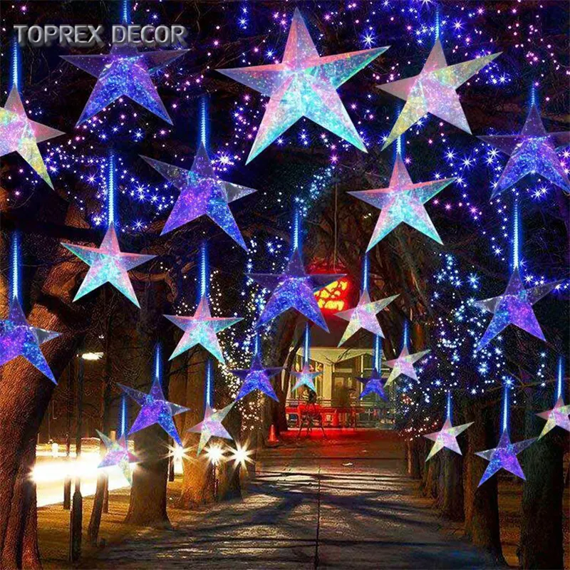 new 2022 innovative products for home decor 3d outdoor led christmas star lights