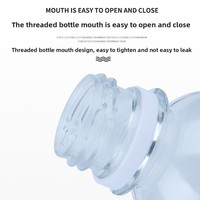 Bouteille en plastique transparente PET de 50 à 200 ml avec échelle graduée, bouteille à bec verseur, grande capacité, pour laboratoire