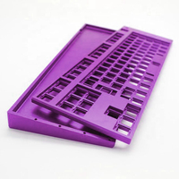 Clavier mécanique OEM en aluminium usiné CNC de précision, mini clavier mécanique de jeu sans fil, cadre de clavier mécanique de jeu