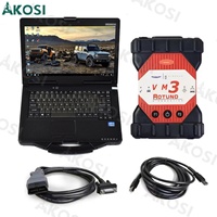 Herramienta de Diagnóstico y Programación Automotriz Profesional VCM 3 IDS VCM3 VCM III, CAN-FD DoIP UCDS, Diagnóstico Rotunda + Laptop CF53