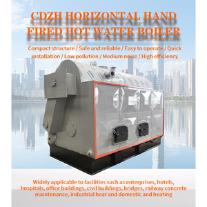 Chaudière à eau chaude industrielle CDZ 20MW à biomasse, copeaux de bois et <span class=keywords><strong>charbon</strong></span>, à économie d'énergie, basse pression, conception horizontale - Product Image 2