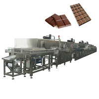 Machine de moulage de barres de chocolat entièrement automatique AMC, grande capacité, avec tunnel de refroidissement