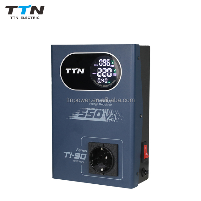 350VA 550VA Single Phase 50Hz IGBT High Frequency AC SVC LED Display Voltage Stabilizer Regulator