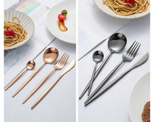 Nouveau <span class=keywords><strong>Service</strong></span> de couverts en acier inoxydable coloré pour fourchette couteau cuillère ensemble 12/16/24/<span class=keywords><strong>36</strong></span> <span class=keywords><strong>pièces</strong></span> couverts en acier inoxydable pour le dîner Weddi - Product Image 4