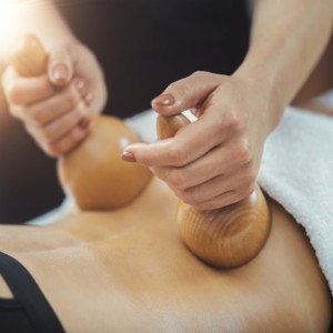 木制身体治疗套装 光滑弧形滚轮 纹理滚轮和瑞典杯 消脂按摩木制工艺品 - Product Image 4