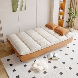 <b>Cream</b> Style <b>Sofa</b> Bed 2 Seater Multifunctional Foldable For Small Apartments Living Room Rental Use - Product Image 4