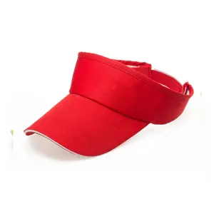 Custom logo wholesale Sports polyester cotton sun visor hat marathon outdoor empty top air hat Running cycling golf hat cap