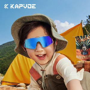 Kapvoe Kids Sport <b>Glasses</b> Full Rim Mirror Lens Anti-Uv Windproof Cycling Outdoor Use - Product Image 1