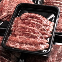 Kemasan Makanan Segar Grosir untuk Steak Daging Sapi, Wadah PP Biodegradable, Tray Vakum Plastik untuk Makanan Laut dan Daging