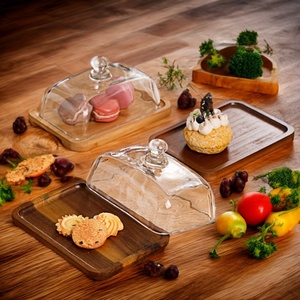 Piring Mentega Kaca Persegi Panjang Laris Manis dengan Tutup Kaca, Piring Keju, Piring Camilan, Piring <span class=keywords><strong>Dessert</strong></span>, Piring Kue Chaozhou - Product Image 2