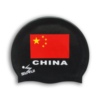 Bonnet de bain sans couture 100 % silicone haute élasticité, imperméable, personnalisé avec logo OEM pour adultes, course et entraînement