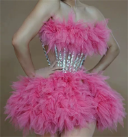 Jupe bouffante multi-couches en dentelle et strass à nouer à la taille, robe de soirée mignonne et élégante, jupe de scène