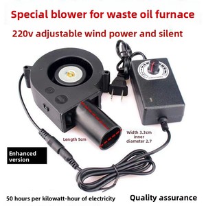 9733 AC-betriebener Gebläseventilator für Grill, 220V, großes Luftvolumen, Turbo-Zentrifugalventilator mit Drehzahlregelung, 12V, kleiner Haushaltsventilator für Holzöfen - Product Image 1