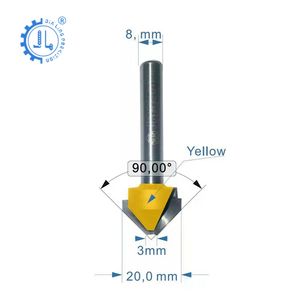 ดอกกัดแผ่นอลูมิเนียมคอมโพสิต ACP แบบ 90 องศา ดอกกัดร่องวีสำหรับแผ่น ACM แผ่น ACP - Product Image 1