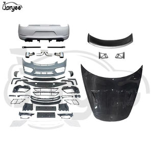 Diffuseur de pare-chocs arrière en fibre de plastique PP Kit de carrosserie de becquet de lèvre avant pièces de voiture pour Porsche 981 <span class=keywords><strong>GT4</strong></span> 2009-2012 2010 accessoire de réglage - Product Image 1