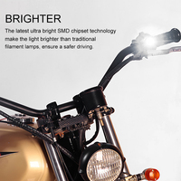 3SMD 5730 Eagle Eye LED Reverse Backup Light DRL diurne Running Light Signal ampoule Fog Lamp for Motorcycle White 12V