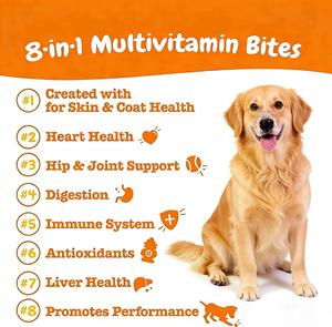 <span class=keywords><strong>Vitaminas</strong></span> <span class=keywords><strong>para</strong></span> <span class=keywords><strong>Perros</strong></span>, Gomitas Probióticas Multivitamínicas 8 en 1 <span class=keywords><strong>para</strong></span> <span class=keywords><strong>Perros</strong></span>, Apoyo Inmunológico, Salud Digestiva y de la Piel, Masticables Blandos Sin Granos - Product Image 3