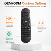 Télécommande intelligente IR noire à 33 boutons en plastique ABS, personnalisable, pour Android TV BOX, avec code roulant – Approvisionnement direct usine