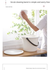 Seau en plastique portable <span class=keywords><strong>S1106</strong></span> pour la saison scolaire, lavabo, seau, seau de stockage d'eau ménager en gros - Product Image 3